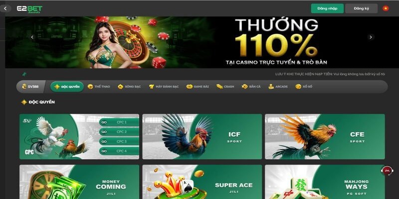 Đăng Nhập E2bet: Các phương thức đăng nhập nhanh nhất cho người dùng